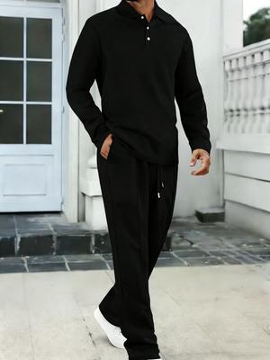 2-piece men's luxury retro suit set - Four season long sleeved jacket and pants with chest pocket, button front, customized for business, formal, and semi formal occasions - men's elegant two-piece set, casual wear, business attire