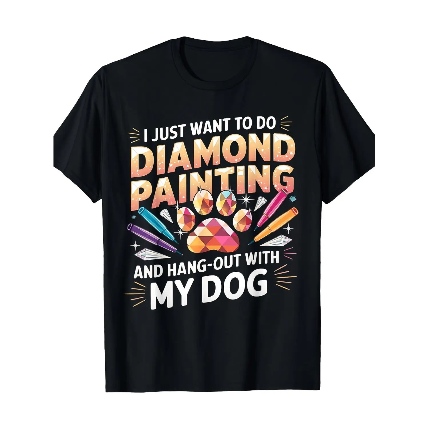 Unisex Crew Neck Tops with Geometric Art, Short Sleeve Cotton Streetwear T-Shirt for Summer Sports & Outings
