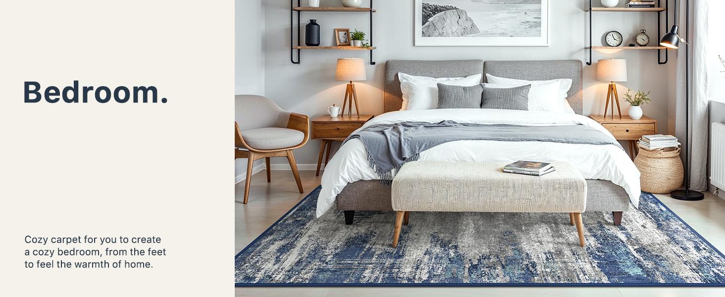 GENIMO Christmas Modern Abstract Design Area Rug Soft Lightweight Cushioned Feel Durable for Living Room Bedroom Dining Room Machine Washable Non-Slip Backing GENIMO Christmas Modern Abstract Design Area Rug Soft Lightweight Cushioned Feel Durable for Living Room Bedroom Dining Room Machine Washable Non-Slip Backing