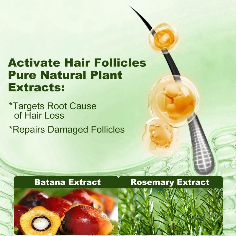 Tgideas Rosemary Batana Oil Shampoo 250ml Promotes Hair Growth Strengthens Strands Cleanses Contains Natural Extracts for Daily Care