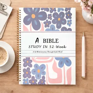 2026 Upgrade — Bible | 52-Week Bible Guide with Daily Reading Plan | Bible Study Journal for Men and Women | Bible Study Supplies