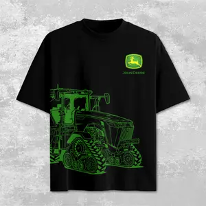 Vintage John Deere 8RXTractor Shirt – Retro Large Scale Farming Deere Agricultural Machinery Graphic Tee, Diesel Farming Apparel, Midwest Rural Country Shirt, Heavy Equipment Inspired Design, Farmer Gift for Dad, Classic Harvest Field Sketch Unisex