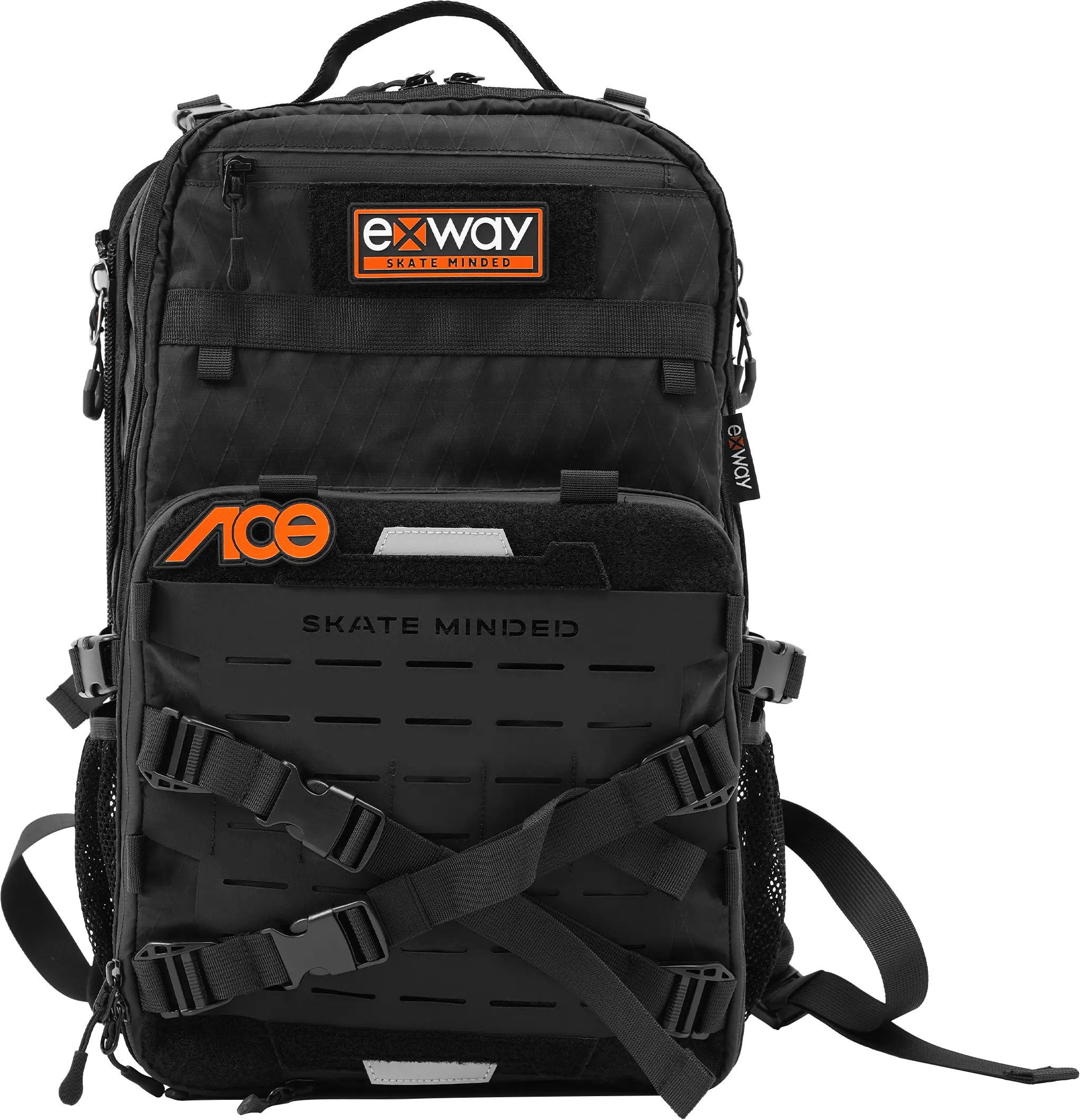 EXWAY 2nd Gen Pro Electric Skateboard Backpack with Board Cover, Detachable Trend Street Carry Bags, Multi-functional Design Travel Hiking Laptop Bags