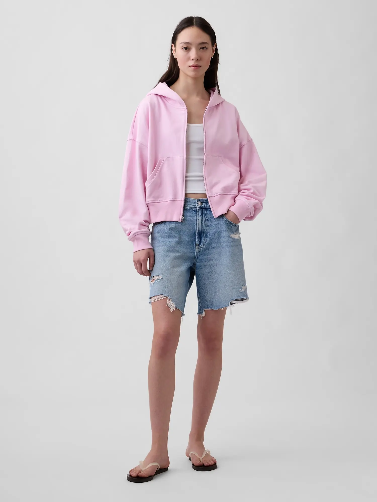 Gap Women's VintageSoft Terry Zip Hoodie - TikTok Shop