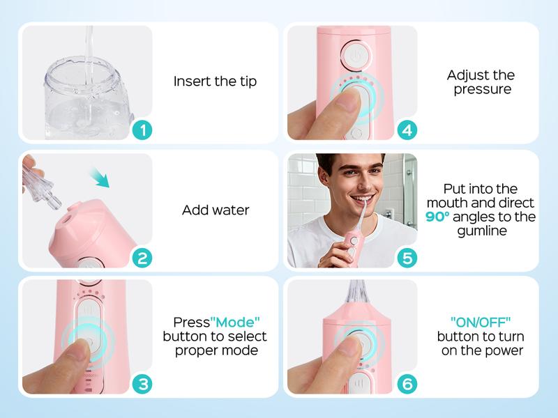 COSLUS Rechargeable Travel Irrigation Cleaner,Water Flosser Teeth Pick:,Portable Cordless Oral Irigator 300ML,IPX7,Electric Flossing Machine for Teeth Cleaning18 Pressure Settings,clean Plaque, Tartar & Gum,Water Cleanser for Daily Use COSLUS Rechargeable Travel Irrigation Cleaner,Water Flosser Teeth Pick:,Portable Cordless Oral Irigator 300ML,IPX7,Electric Flossing Machine for Teeth Cleaning18 Pressure Settings,clean Plaque, Tartar & Gum,Water Cleanser for Daily Use