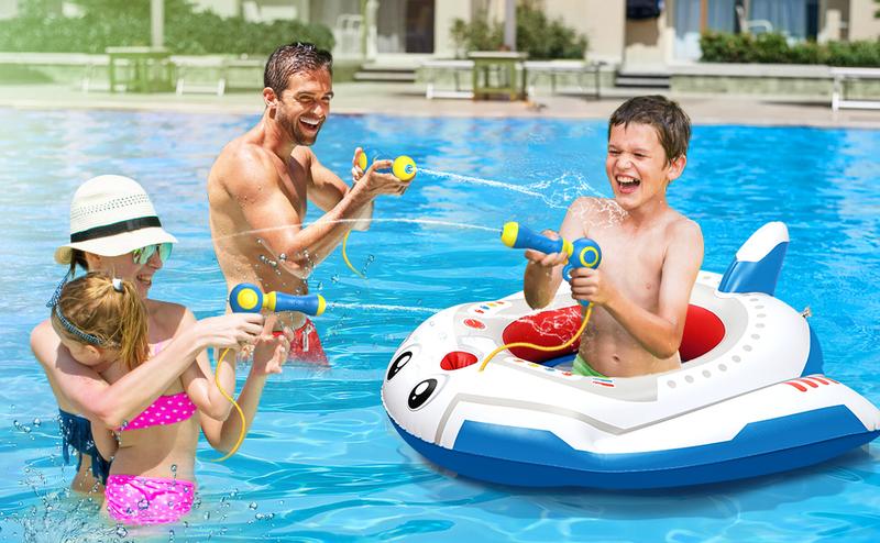 Kids' Inflatable Pool Float, Toddler Ride-On Airplane Cruiser, Summer Foldable Lounger, Mini Pool Toy for 3-8 Years Babies Kids' Inflatable Pool Float, Toddler Ride-On Airplane Cruiser, Summer Foldable Lounger, Mini Pool Toy for 3-8 Years Babies