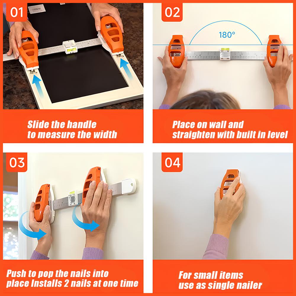 Picture Hanging Tool with Level, Picture Frame Hanging Ruler, Wall Alignment & Marking Tool, Easy Install Frame Leveling Tool for Wall Decor, Artwork, DIY Crafts & Home Organization Picture Hanging Tool with Level, Picture Frame Hanging Ruler, Wall Alignment & Marking Tool, Easy Install Frame Leveling Tool for Wall Decor, Artwork, DIY Crafts & Home Organization