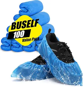 Waterproof Disposable Shoe Covers – 50 Pairs, Non-Slip, Recyclable