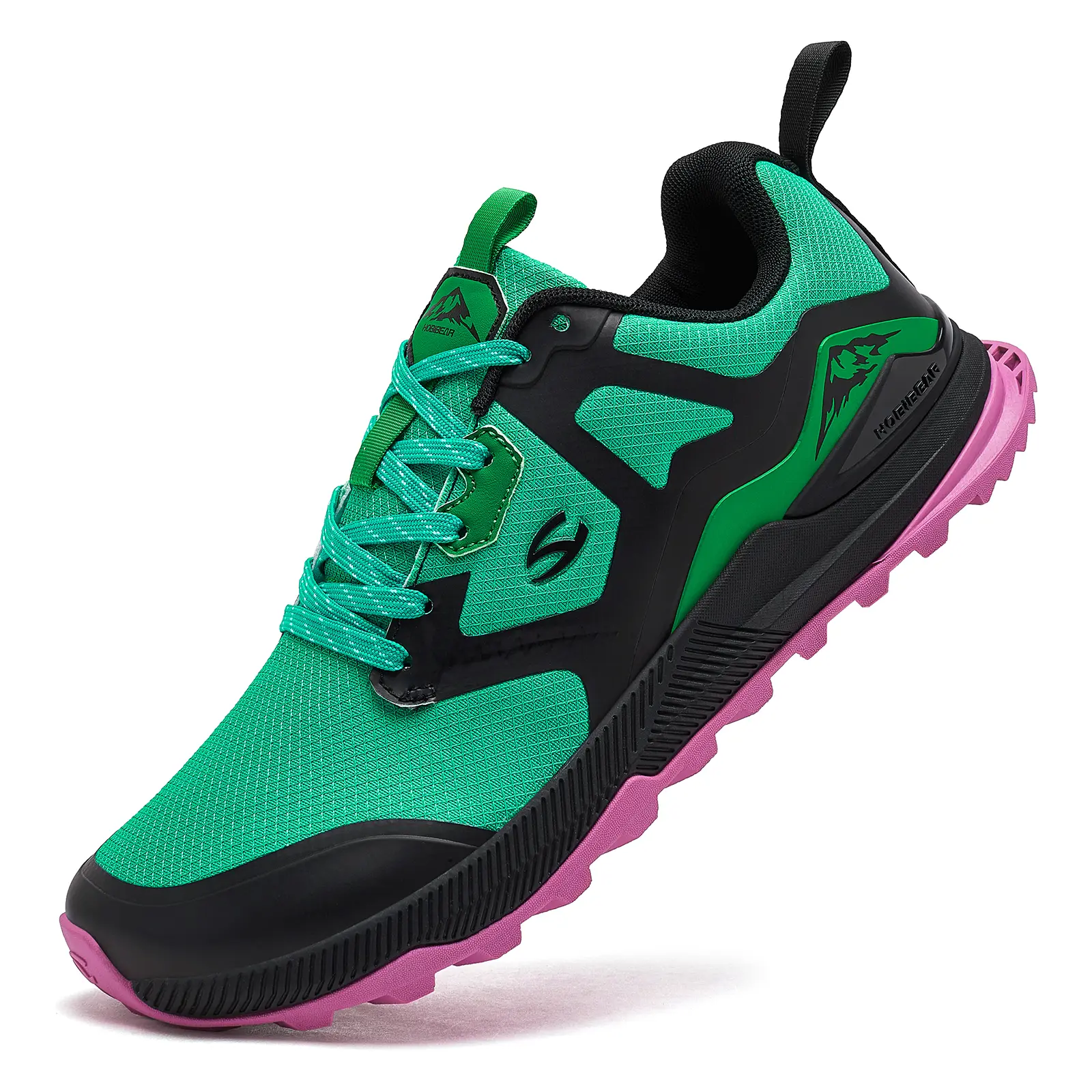 HOBIBEAR Men's Wide Toe Box Outdoor Running Footwear - Breathable Fabric Upper, Non-Slip Cushioned Low-Cut Sporty Running Shoes for Walking, Training (Mens Shoes for Multi-Sport Casual Use), Anti-Slip Grip Casual Trainers tiktokshopbacktoschool