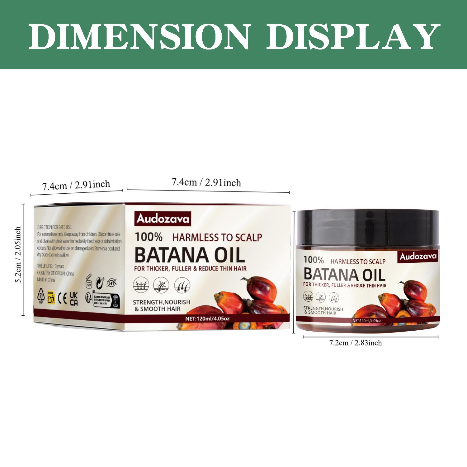 Raw Batana Oil for Hair Growth - Organic Unrefined Batana Oil for Nourishing and Supporting Healthy Hair and Scalp Haircare Solution Haircare Biotin Smooth