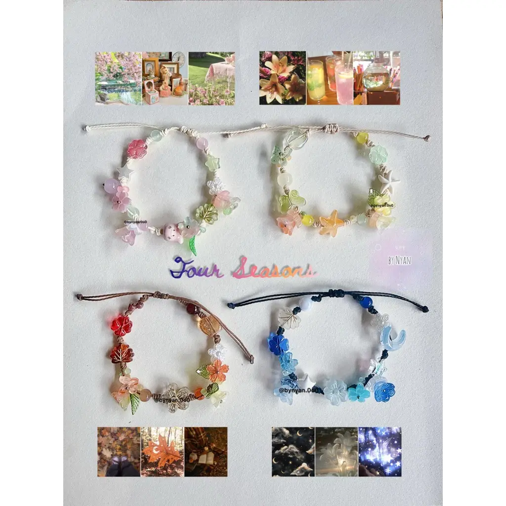 [NEW] Cute Four Seasons Bracelet, Handmade Seasonal Charm Bracelet