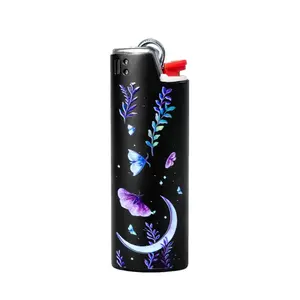 Moth Lighter Case Crescent Metal Sleeve