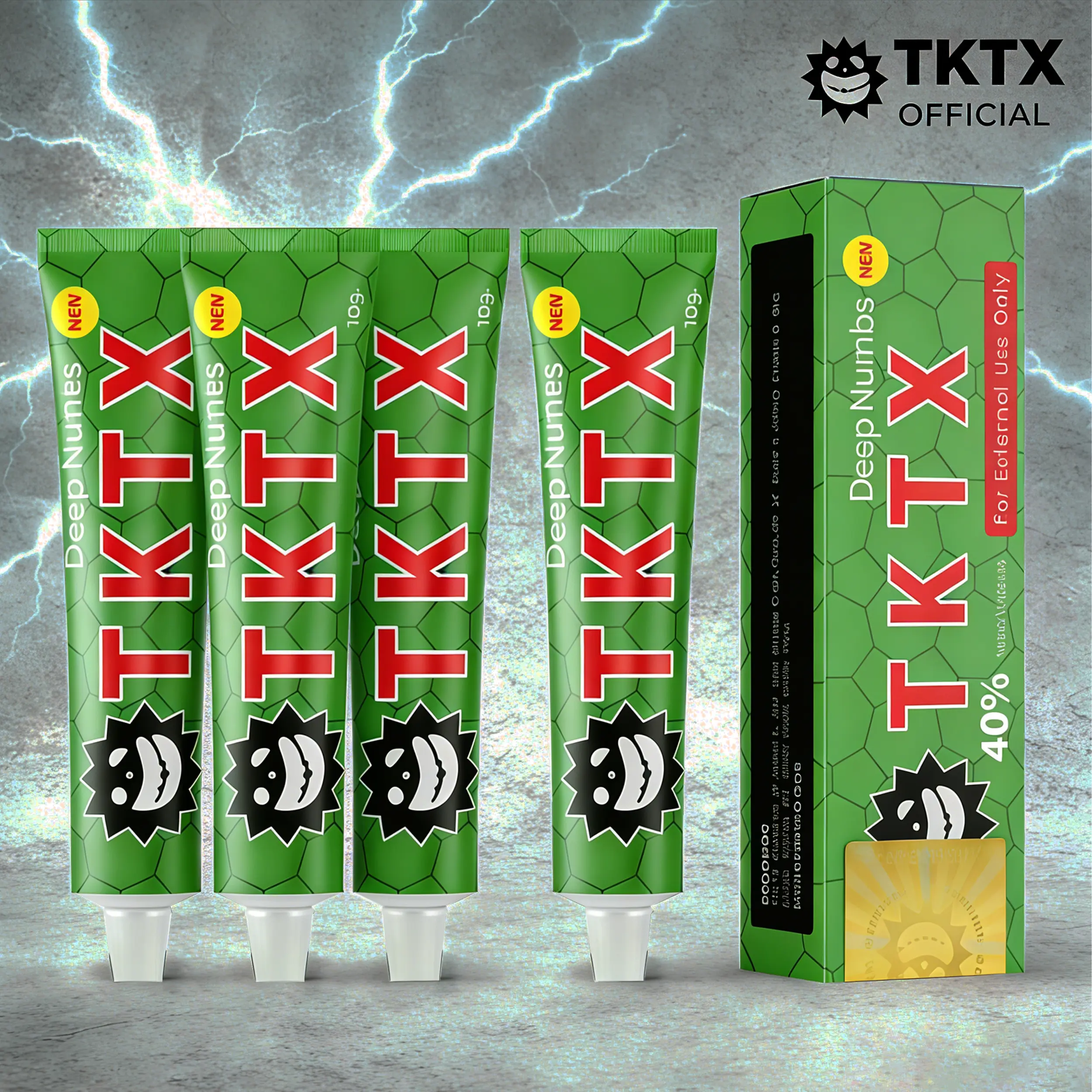 T-K-T-X Numbing Cream - For Tattoos -Tattoos Painless Procedure Strong 10g