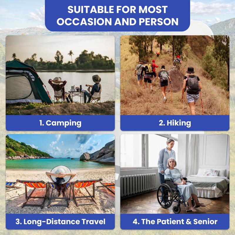 OEDRO 6.3GAL Portable Potty Toilet Outdoor Camping Portable Travel Mobile Flush Toilet