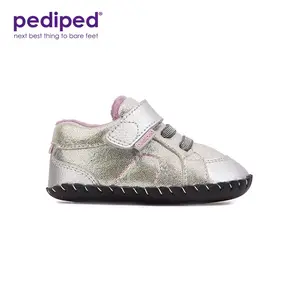 Pediped Dani -  Originals/ Grip 'n' Go/ Flex Silver Shimmer Kids Shoes Comfortable Durable Stylish for Growing Feet Secure Fit Flexible Support