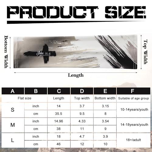 6 Pairs Easter Faith Cross Arm Sleeve Christian Cooling Arm Sleeves  Bible Verses Arm Sleeves for Men Women Football Basketball Baseball Running Cycling Summer Outdoor Activities Protection Arms Easte Basket Stuffer