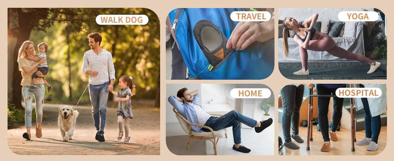 Cozy Furry Indoor House Slippers Unisex - Slip-on Barefoot Design, Comfy Soft Warm Non-Slip Shoes Ideal for Home Bedroom Relaxation Travel Yoga Activities Socks Footwear