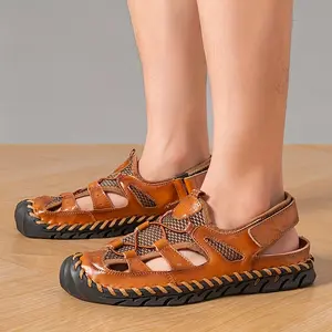 Men'S Closed-Toe Sports Sandals - Anti-Slip Quick-Drying Men'S Water Sandals Beach Shoes - Casual Walking Breathable Shoes