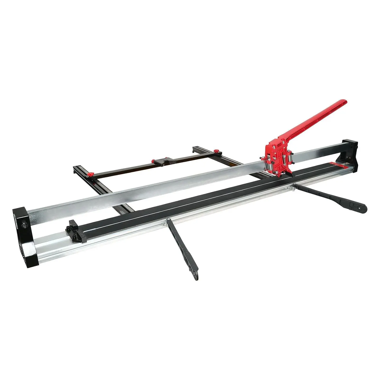 48-Inches Manual Tile Cutter for Contractors, Cuts Large Porcelain/Ceramic/Stone Tiles (0.23-0.67 in Thick) - Laser Guide, Aluminum Alloy Frame, Tungsten Carbide Wheel + Double-Layer Aluminum Plate