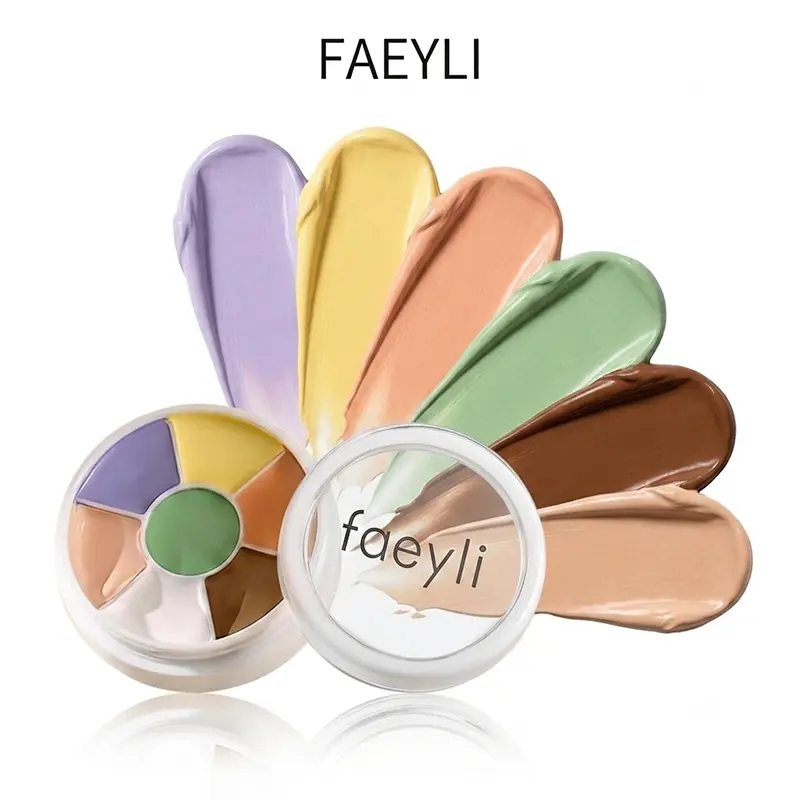 Color Correcting Concealer Palette - Multicolor Cream Concealer, Face Makeup for Covering Dark Spots and Blemishes, Cosmetic