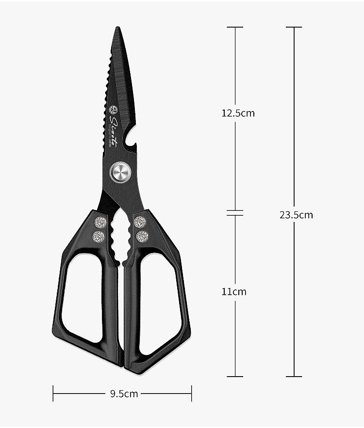 2-Pack Heavy Duty Kitchen Scissors – Stainless Steel, Rust-Resistant, Comfortable Grip for Daily Cooking