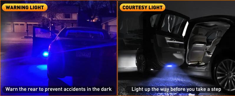 Nilight 2PCS LED Interior Door Panel Light Courtesy Warning Lights Blue Beam Plug and Play for Toyota Avalon Sienna Venza Camry Prius 4Runner Lexus IS ES GS LS RX GX LX Subaru BRZ