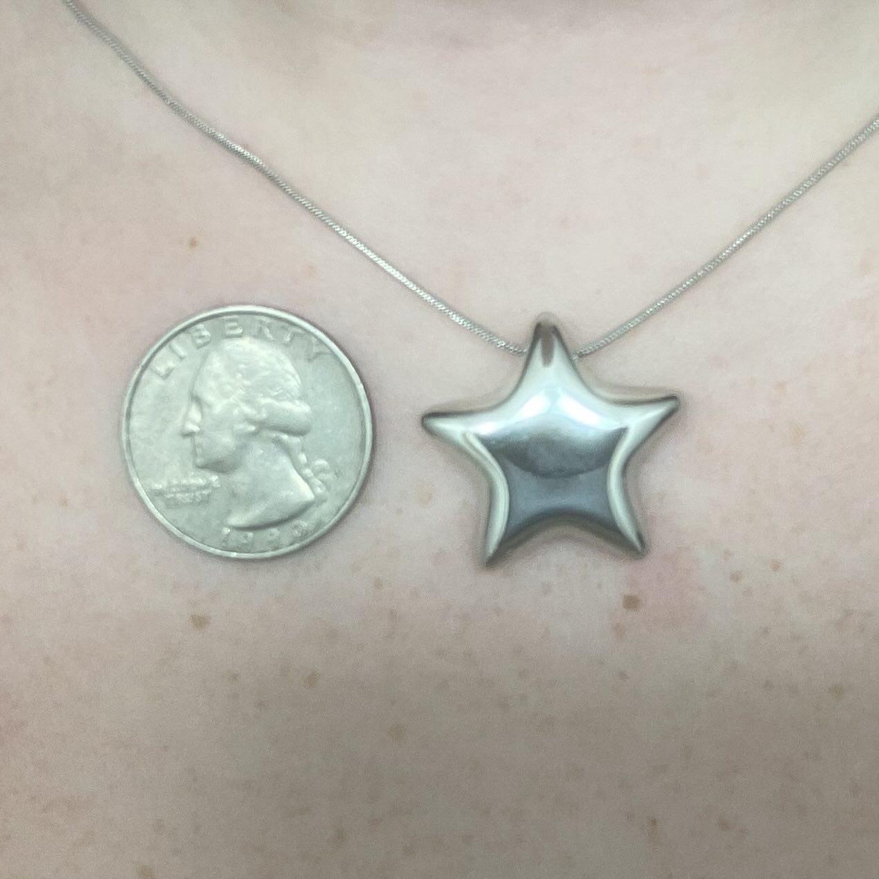 Oufer Stainless Steel Hollow Water Safe Bubble Star Hand Polish Charm Dropped Hoop Pair of Earring  (Empty in side)