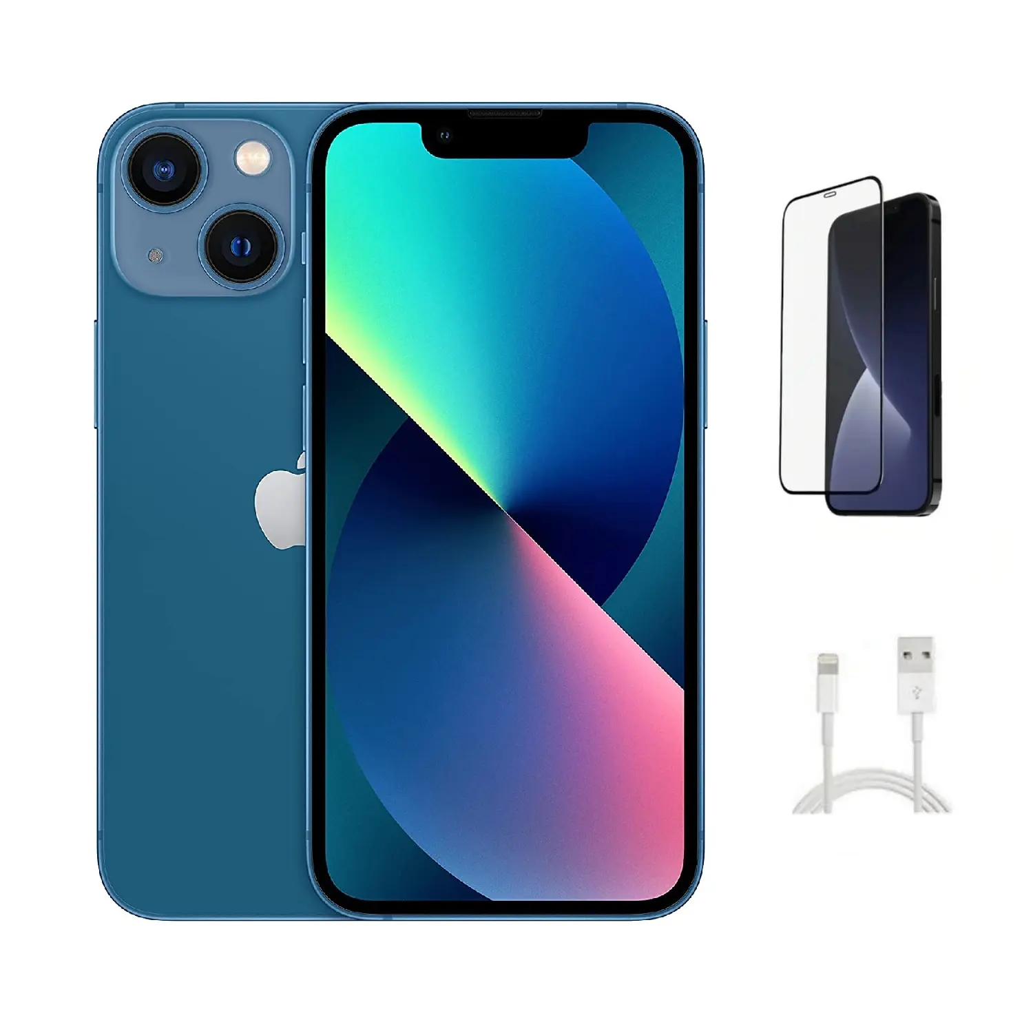Refurbished iPhone 13 Mini (Fully Unlocked) A2481 Acceptable Condition with Pre-Installed Tempered Glass & 1 Year Warranty