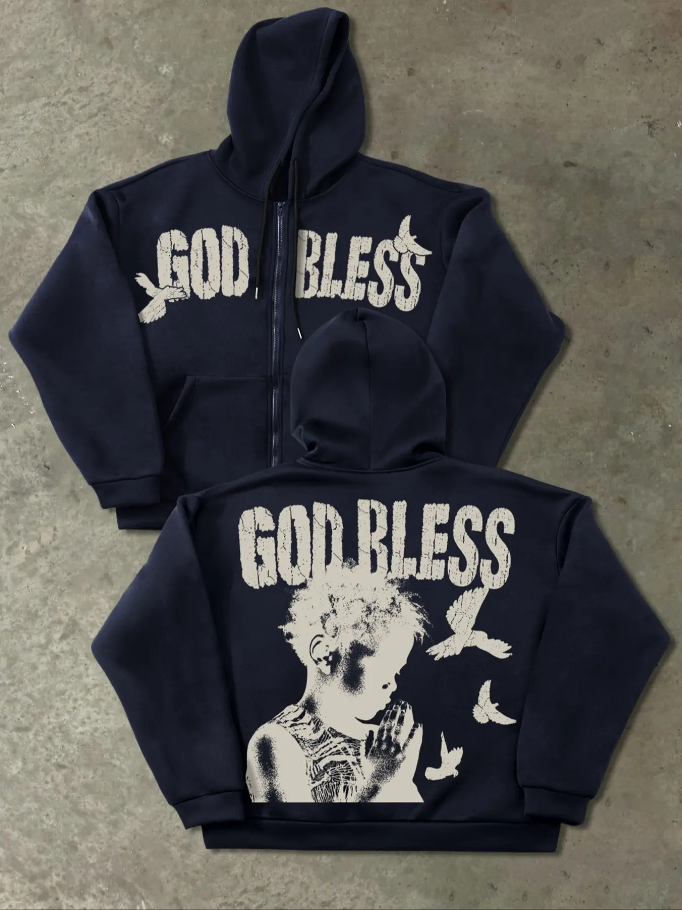 Men's Printed Hooded Sweatshirt, Casual Regular Fit Long Sleeve, Perfect for Autumn & Winter Wear, Ideal Daily Men's Clothing