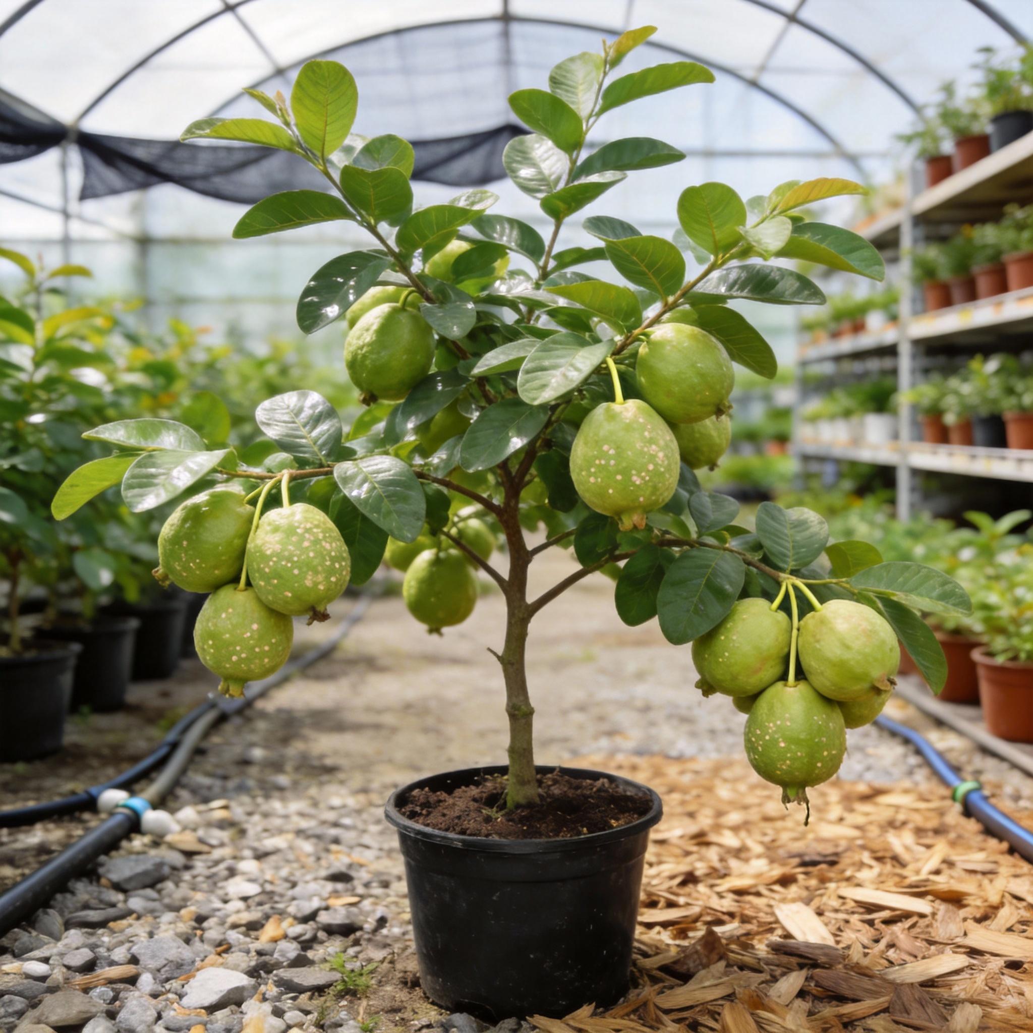 Heirloom Non-GMO Guava Tree Sapling | Live Fruit Plant for Potted, Greenhouse & Outdoor Gardens | Easy to Grow, Fast Fruiting, Ideal for Home Gardeners & Fruit Tree Enthusiasts