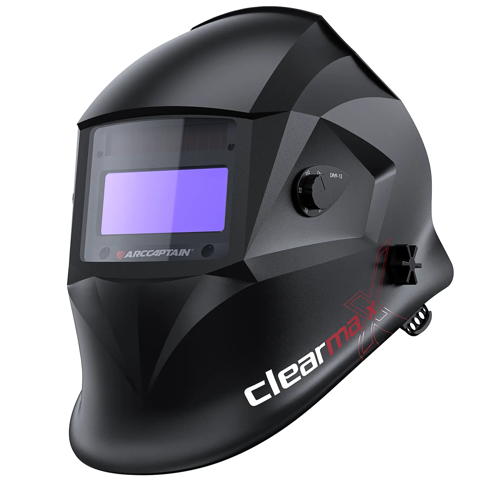 ARCCAPTAIN Viewing Screen Welding Helmet HSH-S800 1/1/1/1 Optical Clarity 4 Arc Sensor 1/25000s Response True Color Auto Darkening Welding Mask for Men / Dad - Welding Helmet, Compatible with welding cap #Summervibes