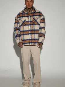 At Peace Shacket - Cream/combo