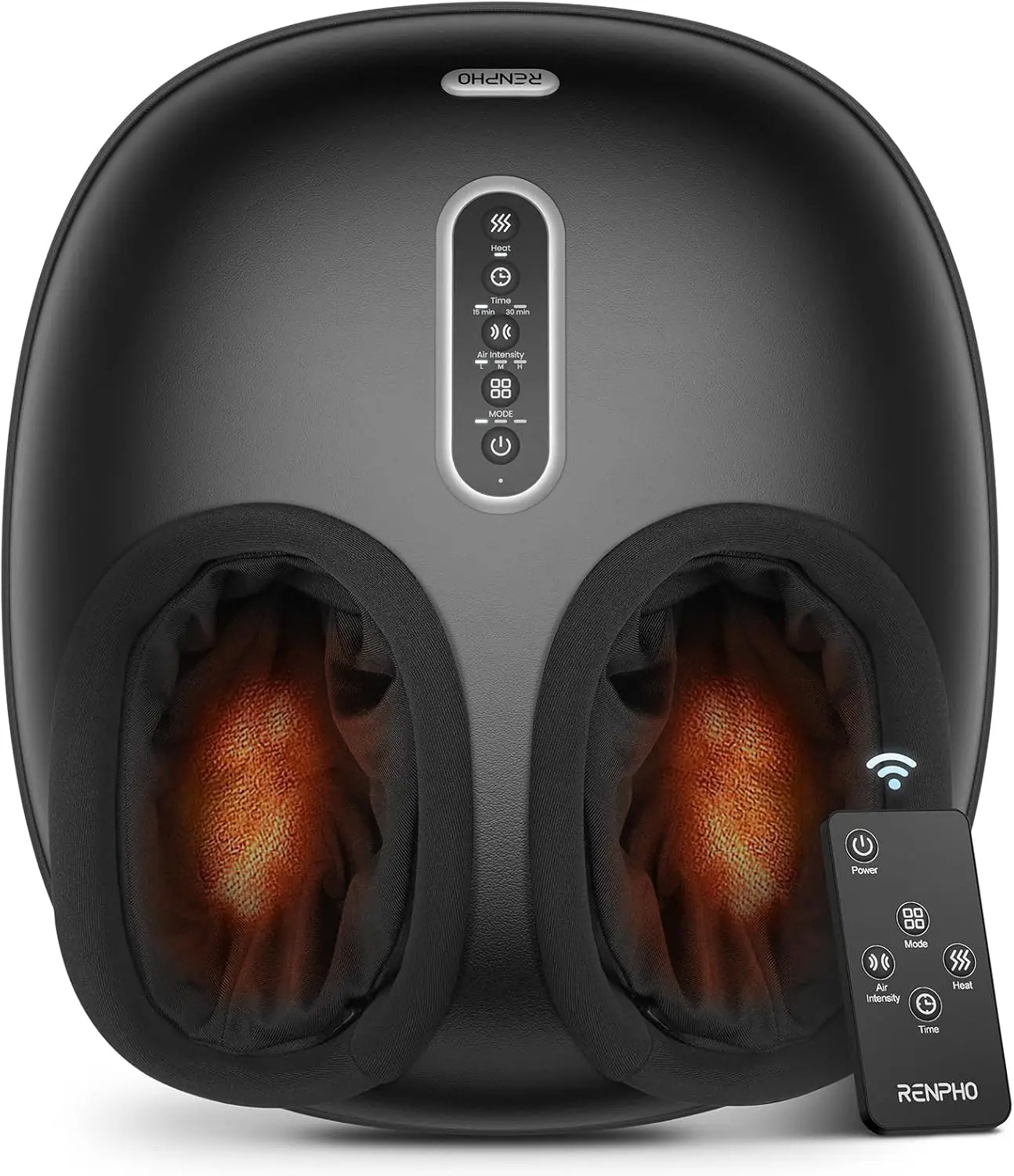 RENPHO 2026 [Upgraded] Foot Massager with Heat, Mothers Day Gifts for Mom Shiatsu Foot Massager for Plantar Fasciitis, Deep-Kneading, Air Squeezing Feet Massager, Size 12