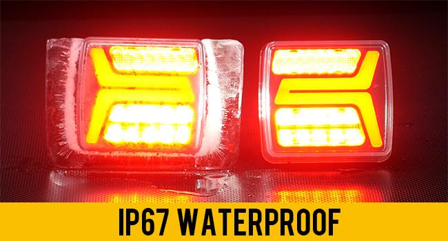 Partsam LED Wireless Trailer Lights Kit 58LED with Magnetic Towing Tail Lights, License Plate Light, Dual USB Cable, Charges for Trailers IP67 10-30V