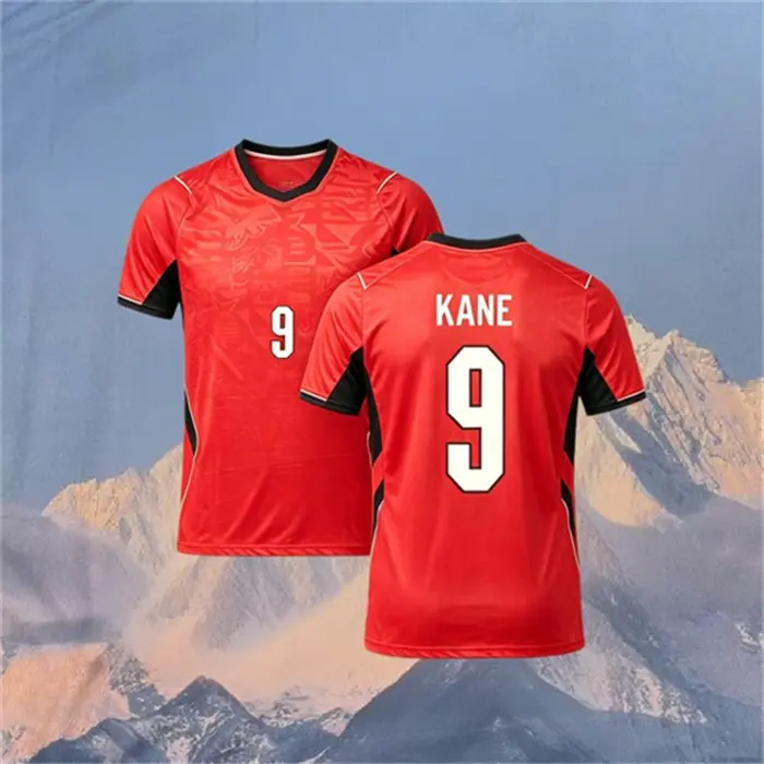 2026 England Away Red No.9 Kane Short sleeve Soccer jersey