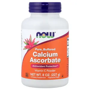NOW Foods Pure, Buffered Calcium Ascorbate, Vitamin C Powder, 8 oz (227 g)