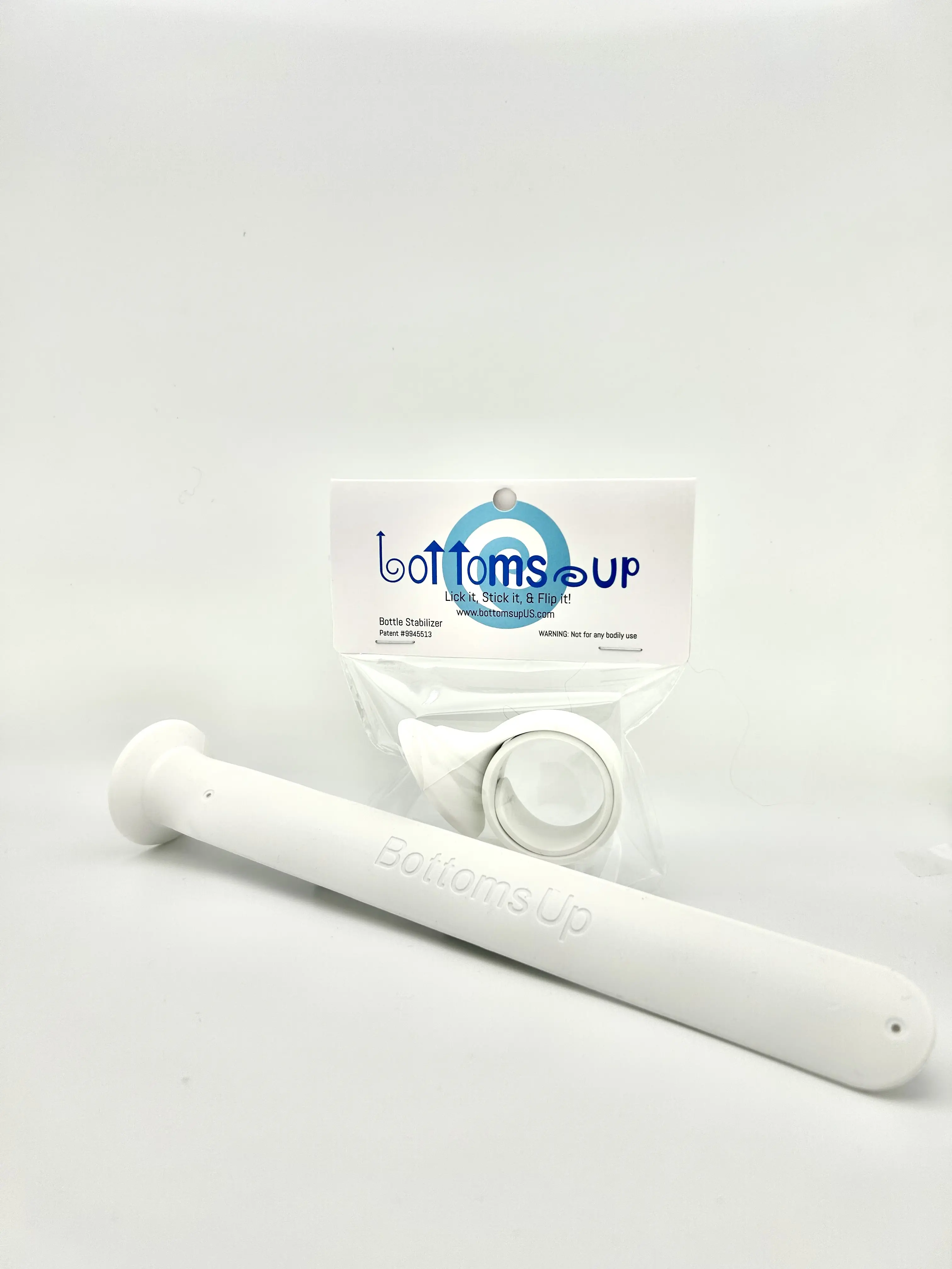 Bottoms Up Bottle Emptying Stabilizer Band in Summer Cloud