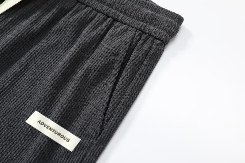 Men's Everyday Casual Pants - Simple Drawstring Loose Fit Letter Patchwork Straight Leg Comfortable & Versatile for Daily Commuter Men's Everyday Casual Pants - Simple Drawstring Loose Fit Letter Patchwork Straight Leg Comfortable & Versatile for Daily Commuter