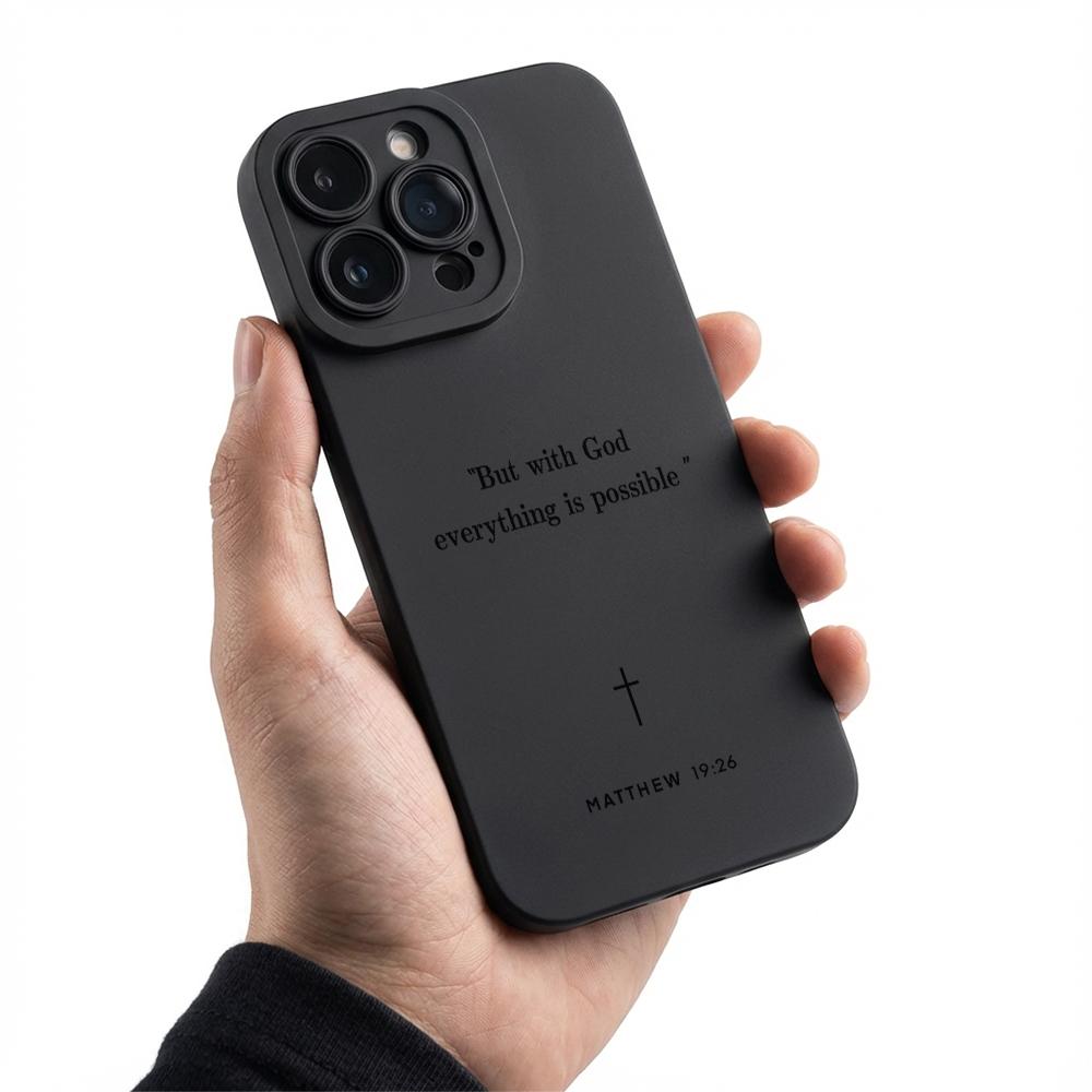 Cross pattern, black shockproof phone case, compatible with iPhone 11, 12, 13, 14, 15, 16, 17 Pro Max, Pro Plus and Air. An ideal gift for boyfriends/girlfriends, or for holidays, showcasing a high-end feel and stylish design.