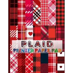 Plaid Printed Paper Pad: Decorative, Double Sided Pages for Crafts, DIY Projects and Scrapbooking. 8.5x11". Paperback – January 8, 2023