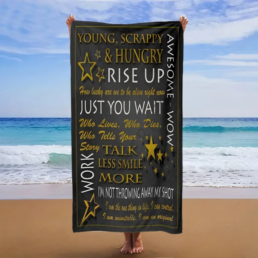 This Winnie the Pooh and Friends forest fun-themed oversized beach towel is soft, versatile, and suitable for various occasions such as travel, pool, beach, yoga, and camping.