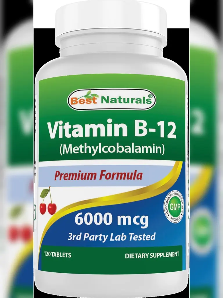 Best Naturals Vitamin B12 6000 mcg 120 Tablets Best Naturals Vitamin B12 6000 mcg 120 Tablets