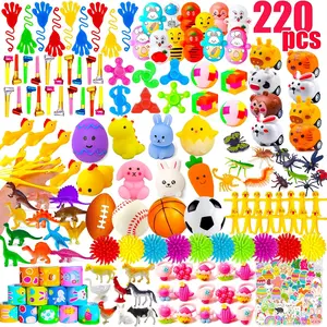 220 Pcs Easter Egg Fillers Party Favors for Kids (Eggs Not Included),  Small Toys Prizes Bulk, Goodie Bags Stuffers, Treasure Box Toys for Classroom, Prize Box Birthday Goody Bag