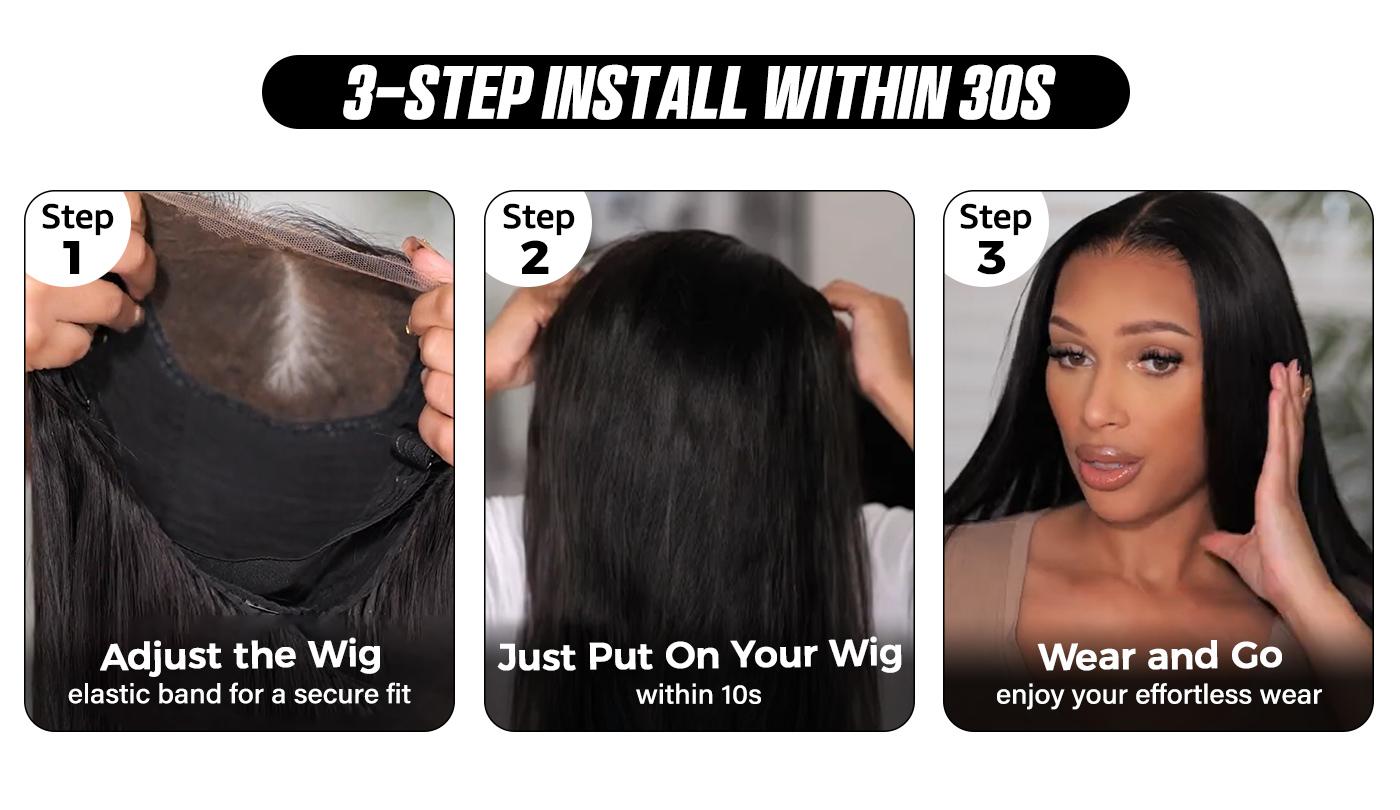 OQ HAIR Deep Wave Wear And Go Glueless Wigs Pre Bleached Tiny Knots Pre Cut Lace 7x5 HD Lace Wigs For Black Women #TikTokShopBacktoSchool