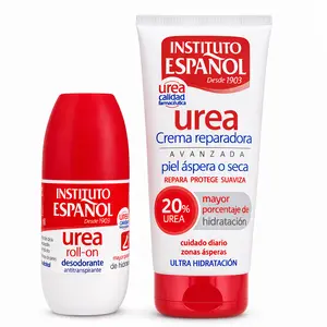 Instituto Español Urea Repair Set – 20% Urea Hydrating Cream + Roll-On Deodorant | Deep Hydration for Dry & Rough Skin