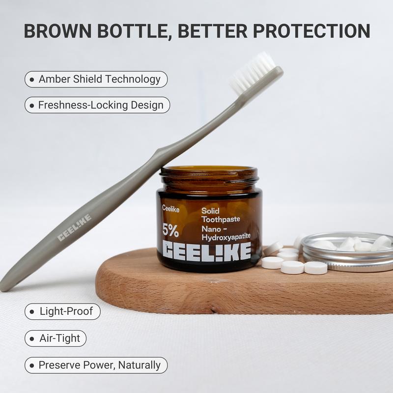 CEELIKE Solid Toothpaste – Fluoride-Free, Eco-Friendly, Portable, Long-Lasting Fresh Breath | Natural Oral Care
