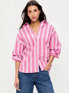Old Navy Women's Oversized Button-Down Boyfriend Shirt Old Navy Women's Oversized Button-Down Boyfriend Shirt