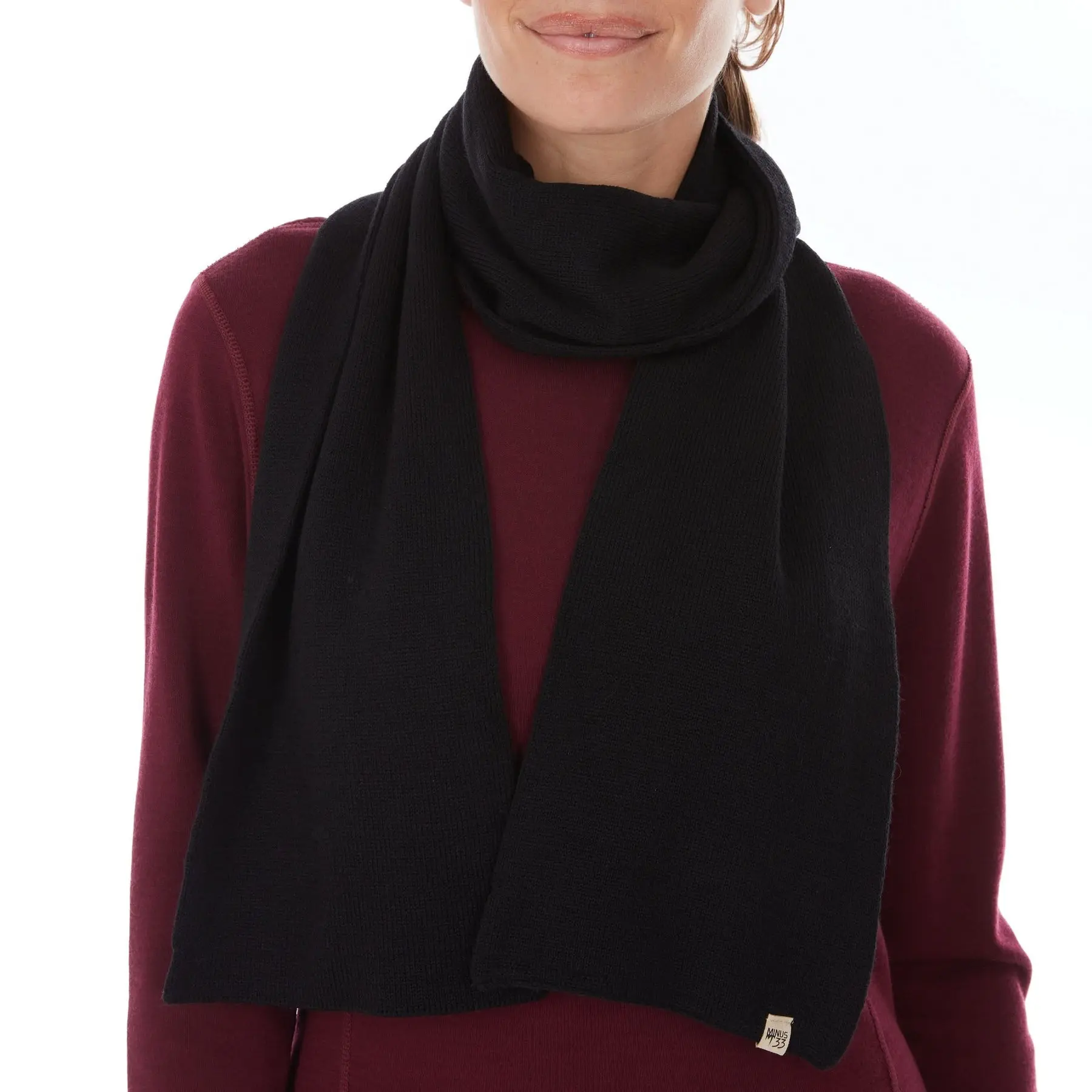 Minus33 - Midweight 100% Merino Wool Knit Unisex Scarf - Breathable, Moisture Wicking, Anti-Microbial Ideal for Everyday Wear