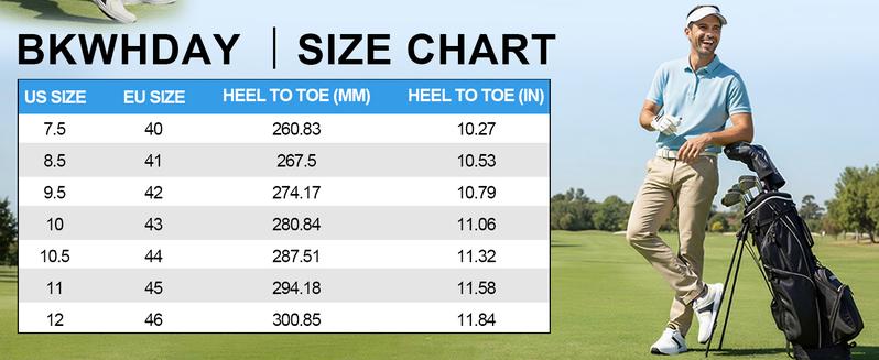 Golf Shoes Mens Waterproof Professional Outdoor Spiked Golf Cleats for Men