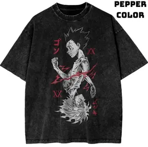 Killua Zoldyck Vintage Tee, Killua Zoldyck T-Shirt, Hunter x Hunter Graphic Tees, Unisex Anime Manga Shirt Top Menswear Womenswear Streetwear